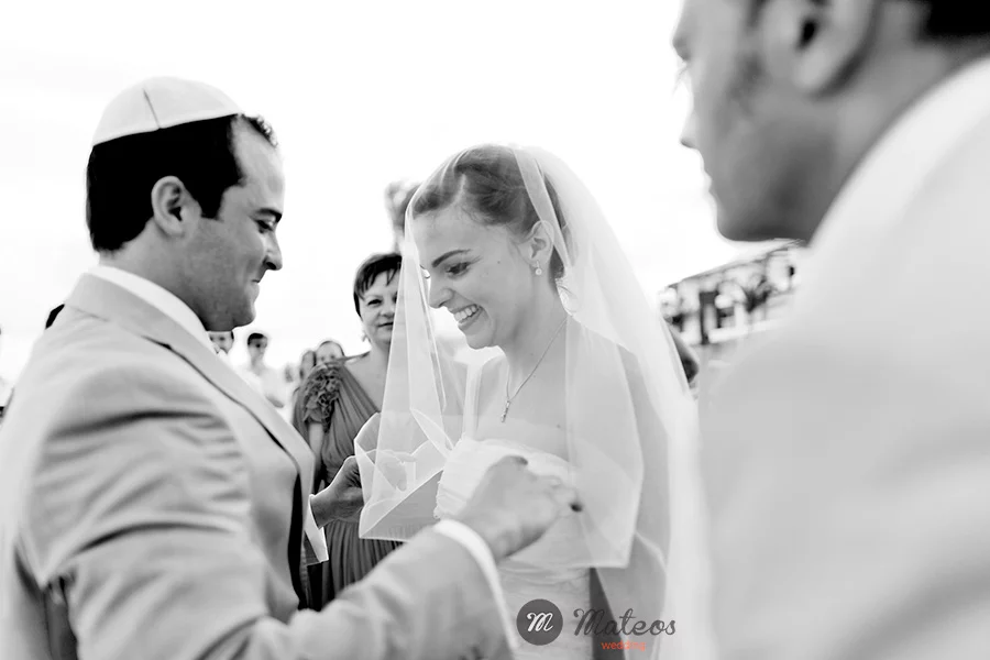 jewish wedding on the beach at playa del carmen
