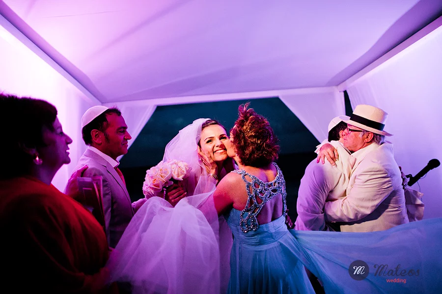 jewish wedding on the beach at playa del carmen