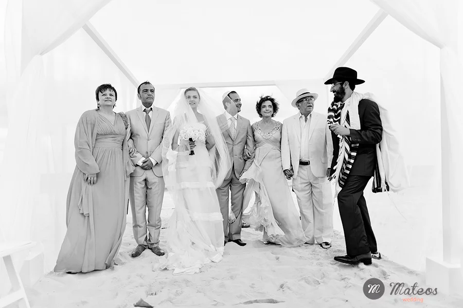 jewish wedding on the beach at playa del carmen
