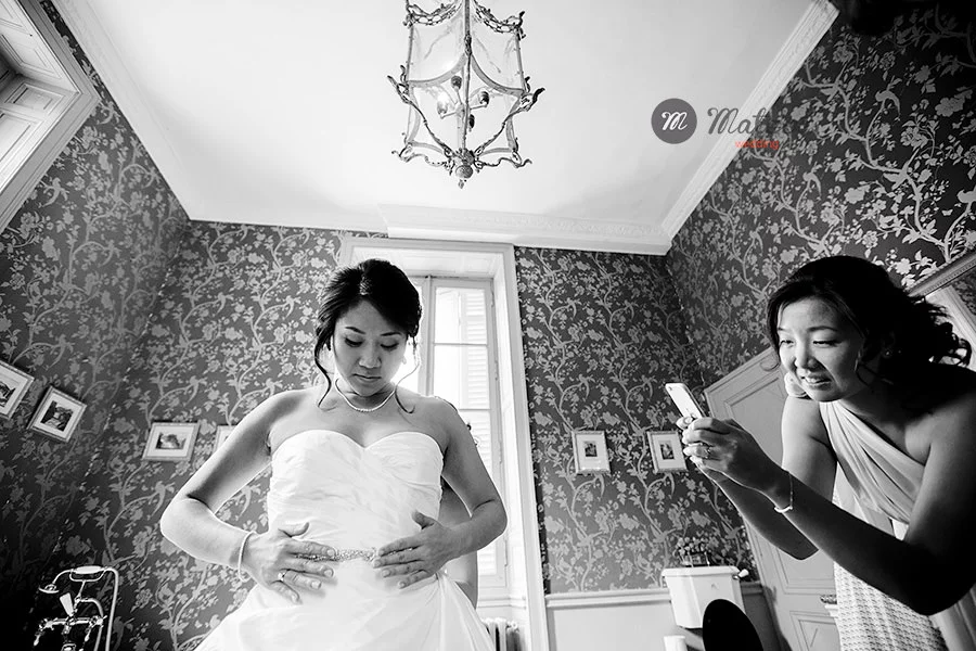 wedding day at chateau ladurantie