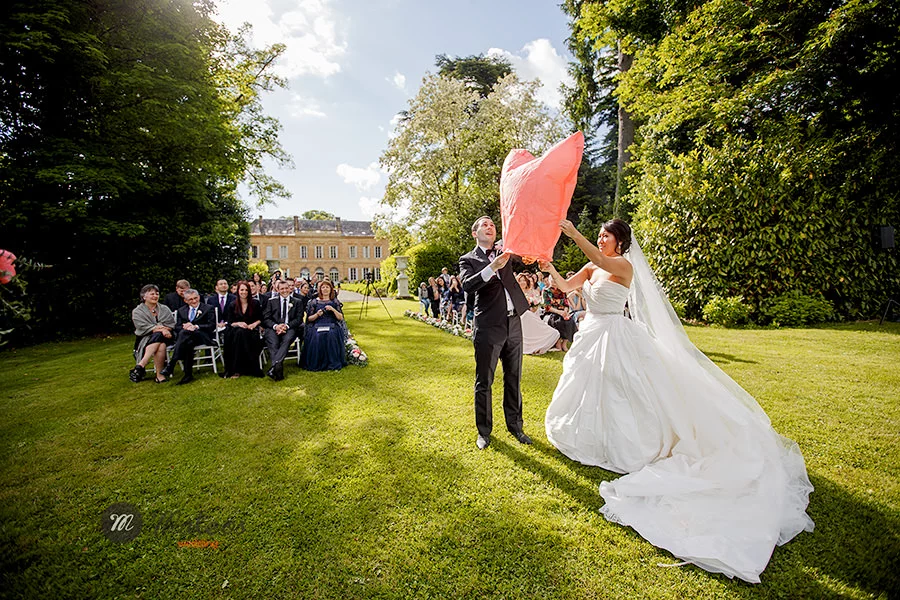 wedding day at chateau ladurantie