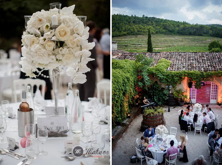 wedding at chateau de robernier, provence