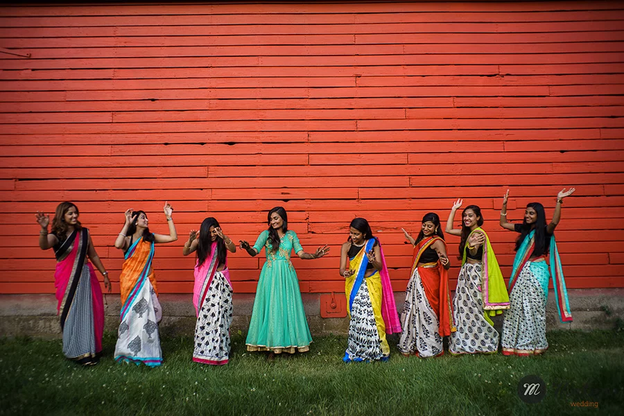 in indian wedding in chicago with a modern approach