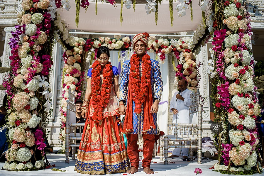 in indian wedding in chicago with a modern approach