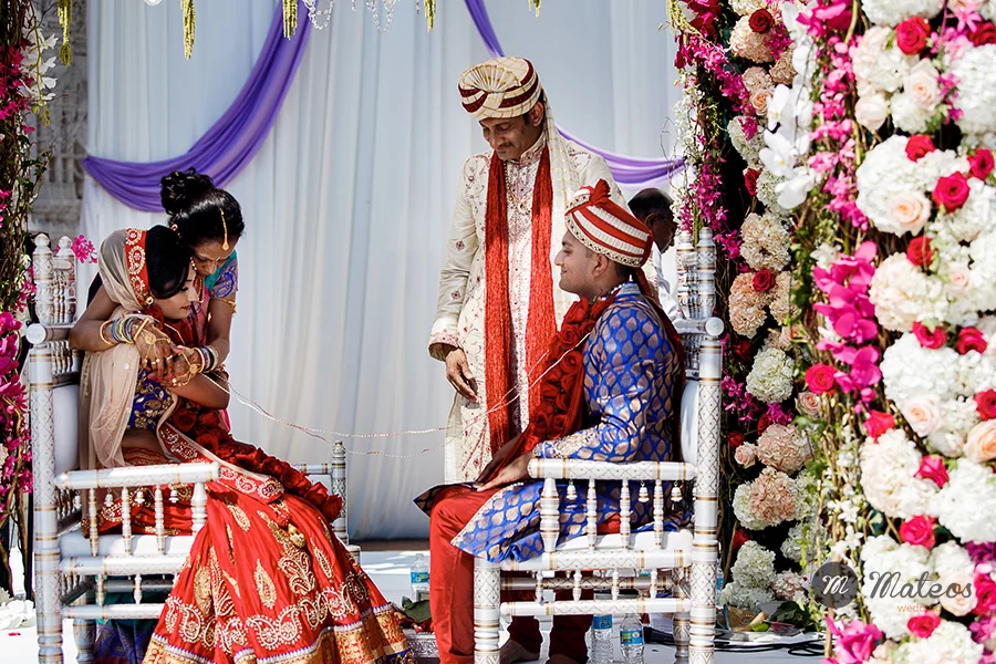 in indian wedding in chicago with a modern approach