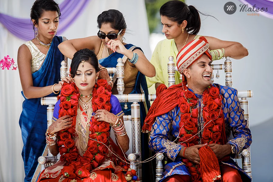 in indian wedding in chicago with a modern approach