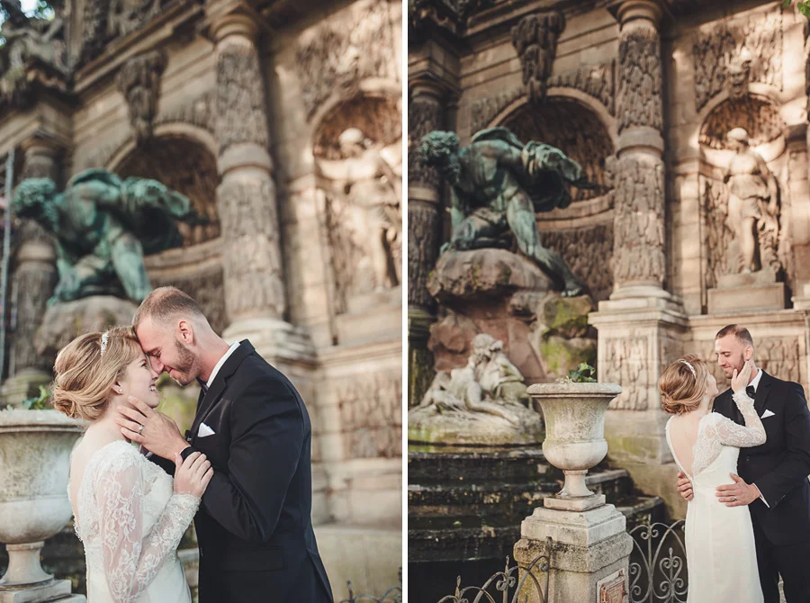 elopement in paris, luxembourg garden